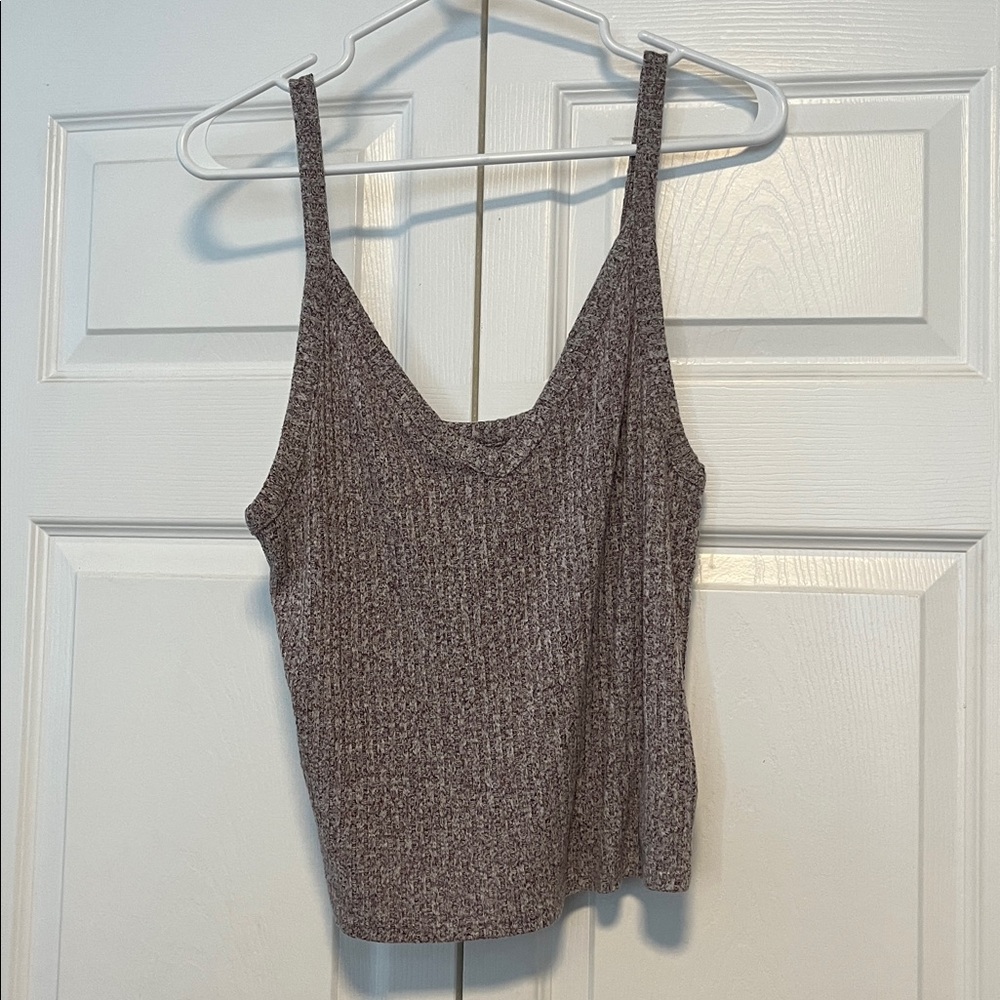 Heather purple Hollister crop shirt